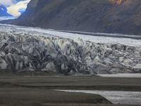 Glacial tongue in the Skaftafell preservation area in rfi, southeast Iceland on Thursday August 12, 2021. Originally known as Skaftafell Nat...
