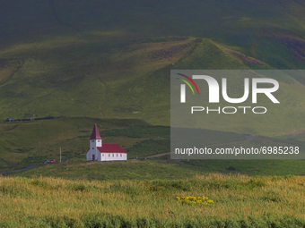 Church near the Black Sand Beach near Vik, Iceland photographed Sunday, August 15, 2021.


(