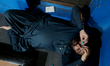 Afghan origin men residing in India useing his eye droop at Near of Kolkata a old  tenent...