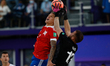 Eliott Mounoud (R) of Switzerland and Andrei Novikov of Football Union Of Russia (Team RFU...