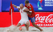 Glenn Hodel (L) of Switzerland and Andrei Novikov of Football Union Of Russia (Team RFU) v...