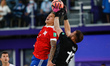 Eliott Mounoud (R) of Switzerland and Andrei Novikov of Football Union Of Russia (Team RFU...
