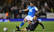  Conor Townsendof West Bromwich Albion challenges Jonson Clarke-Harris of Peterborough Uni...