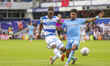   QPR’s Osman kakay shoots during the Sky Bet Championship match between Queens Park Range...