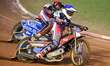 Paul Bowen  (Blue) leads Harry McGurk  (Red) during the National Development League match...