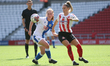 Emma Kelly of Sunderland in action during the FA Women's Championship match between Sunder...