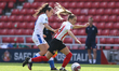 Emma Kelly of Sunderland in action during the FA Women's Championship match between Sunder...