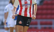 Emma Kelly of Sunderland in action during the FA Women's Championship match between Sunder...