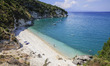 The Xigia beach in Zakynthos on July 25, 2015. 
