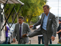 Maxime Bernier, leader of the People's Party of Canada, meets with his supporters at an election rally in Borden Park, Edmonton, AB.
On Satu...