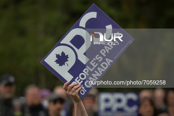 Local members and supporters of the People's Party of Canada meet Maxime Bernier at an election rally in Borden Park, Edmonton, AB.
On Satur...