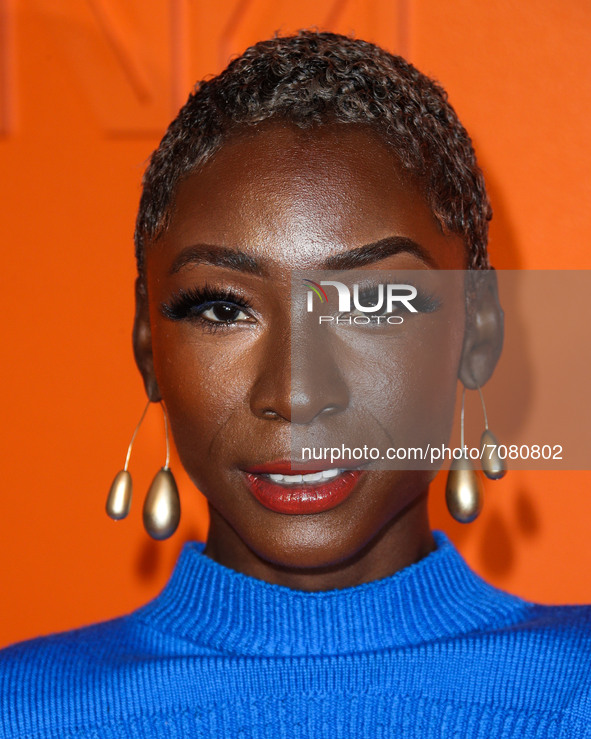 BEVERLY HILLS, LOS ANGELES, CALIFORNIA, USA - SEPTEMBER 16: Actress Angelica Ross arrives at the MARCELL VON BERLIN Spring/Summer 2021 Runwa...