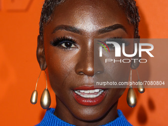 BEVERLY HILLS, LOS ANGELES, CALIFORNIA, USA - SEPTEMBER 16: Actress Angelica Ross arrives at the MARCELL VON BERLIN Spring/Summer 2021 Runwa...