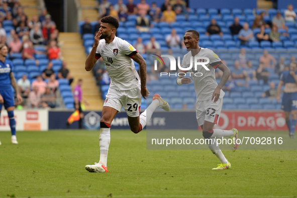 Phillip Billing during the Sky Bet Championship match between Cardiff City and AFC Bournemouth at Cardiff City Stadium on September 18, 2021...