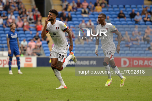 Phillip Billing during the Sky Bet Championship match between Cardiff City and AFC Bournemouth at Cardiff City Stadium on September 18, 2021...