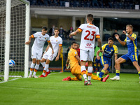 Antonin Barak (Verona) scores a goal 1-1 during the Italian football Serie A match Hellas Verona FC vs AS Roma on September 19, 2021 at the...
