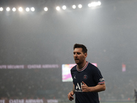 Lionel Messi of PSG during the Ligue 1 Uber Eats match between Paris Saint Germain and Lyon at Parc des Princes on September 19, 2021 in Par...