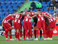Players of Atletico de Madrid during the La Liga match between Getafe CF and Atletico de Madrid at Coliseum Alfonso Perez Stadium in Madrid,...