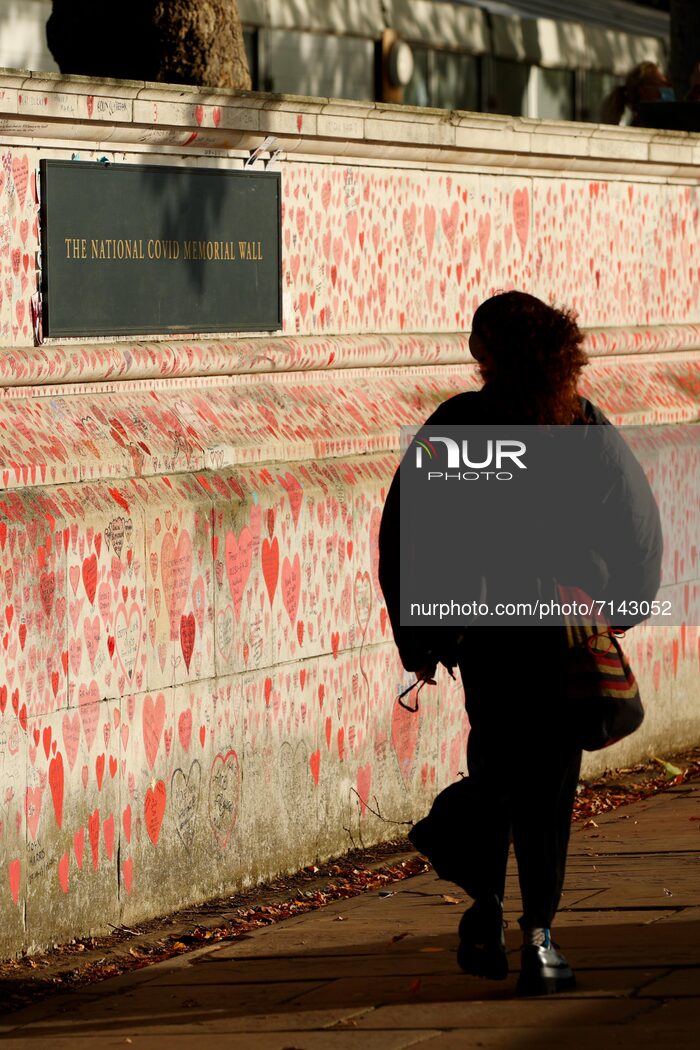 National Covid Memorial Wall In London