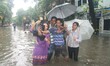 Colleges students Selfie a moment ,The water luggage’s KOlkata Amar Street    under heavy...
