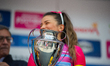 Lilibeth Chacon from Venezuela celebrates her championship win during the last stage final...