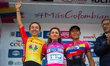 Chilean cylicst Aranza Villalon, Venezuelan Lilibeth Chacon and Ecuatorian Miryam Nuñez ce...