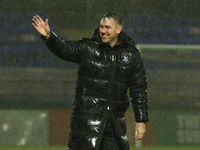    Dave Challinor, Hartlepool United Manager seen during the EFL Trophy match between Hartlepool United and Morecambe at Victoria Park, Hart...