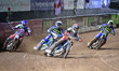 Dan Bewley  (Red) leads Richie Worrall  (Blue) Adam Ellis  (White) and Danyon Hume  (Yell...