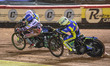 Danyon Hume  (Yellow) chases Charles Wright  (Blue) and Adam Ellis  (White) during the SG...