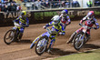 Jack Holder  (White) and Troy Batchelor  (Yellow) get maximum points from Steve Worrall...