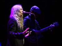 Patti Smith during the concert at La Nuvola Roma, as part of the first edition of the event Riemergere promoted by EUR Culture per Roma, 10...