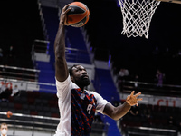 Othello Hunter of Bayern in action during warm-up ahead of the EuroLeague Basketball match between Zenit St. Petersburg and FC Bayern Munich...