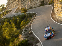 32 Lopez Pepe (esp), Rozada Borja (esp), Skoda Fabia Evo, action during the RACC Rally Catalunya de Espana, 11th round of the 2021 FIA WRC,...