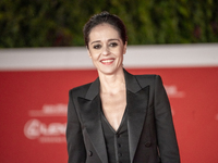 Vanessa Scalera attends the red carpet of the movie "L'Arminuta" during the 16th Rome Film Fest 2021 on October 15, 2021 in Rome, Italy. (