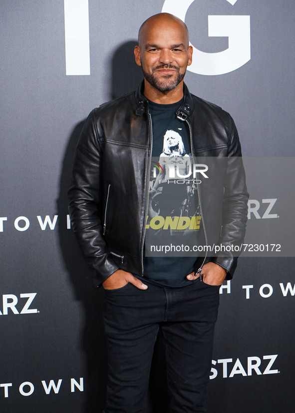 Actor Amaury Nolasco arrives at the Los Angeles Special Screening Of STARZ's 'Hightown' Season 2 held at the Pacific Design Center on Octobe...
