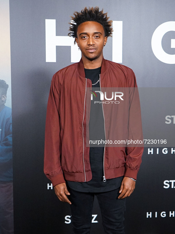 Actor Cecil Blutcher arrives at the Los Angeles Special Screening Of STARZ's 'Hightown' Season 2 held at the Pacific Design Center on Octobe...