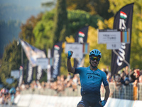 Samuele Battistella of Italy and Astana - Premier Tech team wins the 2021 edition of the Veneto Classic, the 207km pro cycling race from Ven...