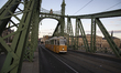 View of tram in Budapest, Hungary,on October 15, 2021 