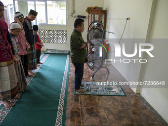 Islamic boarding school for the blind in Cihampea, Bogor, Indonesia, on October 12, 2021 amid the Covid-19 pandemic. With the decline in COV...