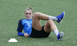  Mia Lockettof Billericay Town Ladies during the pre-match warm-up  during The FA Women's...