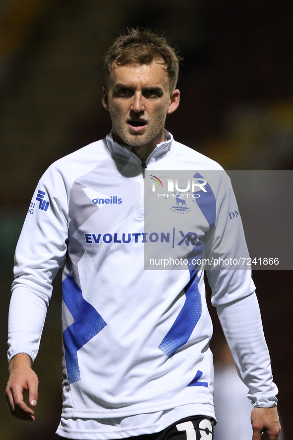 BRADFORD, UK. OCT 19TH   Martin Smith of Hartlepool United warms up during the Sky Bet League 2 match between Bradford City and Hartlepool U...