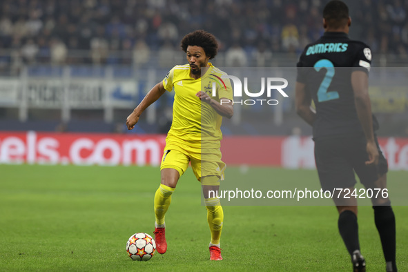 Bruno of FC Sheriff Tiraspol in action during the UEFA Champions League 2021/22 Group Stage - Group D football match between FC Internaziona...