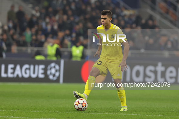 Fernando Costanza of FC Sheriff Tiraspol in action during the UEFA Champions League 2021/22 Group Stage - Group D football match between FC...