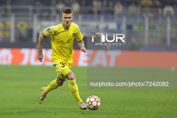 Sebastien Thill of FC Sheriff Tiraspol in action during the UEFA Champions League 2021/22 Group Stage - Group D football match between FC In...