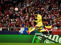 Joel Matip during UEFA Champions League match between Atletico de Madrid and Liverpool FC at Wanda Metropolitano on October 19, 2021 in Madr...