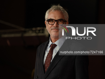 Director Alfonso Cuaron attends the close encounter red carpet during the 16th Rome Film Fest 2021 on October 20, 2021 in Rome, Italy. (