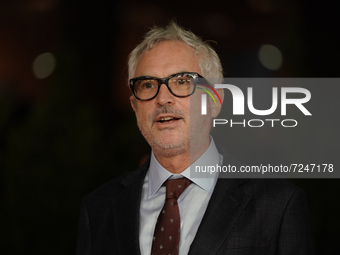 Director Alfonso Cuaron attends the close encounter red carpet during the 16th Rome Film Fest 2021 on October 20, 2021 in Rome, Italy. (