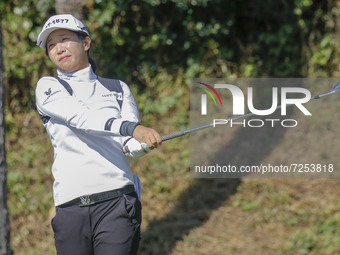 Jin Hee im of South Korea action on the 3th green during an BMW LADIES CHAMPIONSHOP at BMW International GC in Busan, South Korea. (