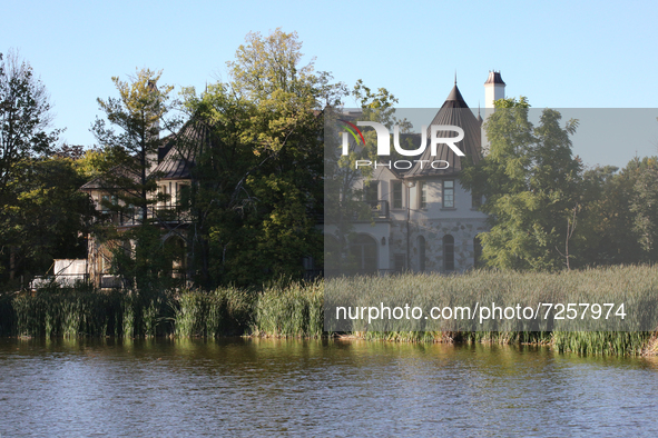 Luxury home by a lake in Toronto, Ontario, Canada, on August 29, 2021. 