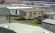 Sun shining on the rooftops of static caravans in Pensarn on Sunday 19th July 2015. 